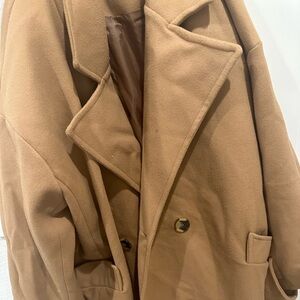 Camel long coat